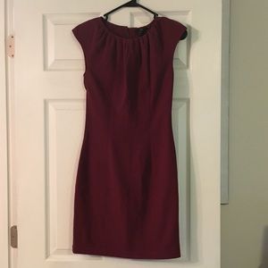 H&M Burgundy Midi Dress 🌹